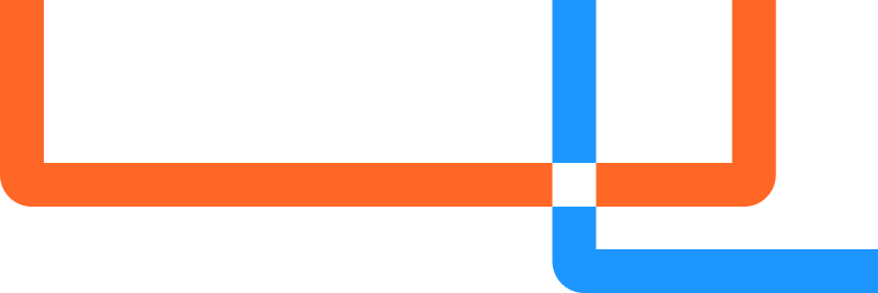 Footer interlinked bars